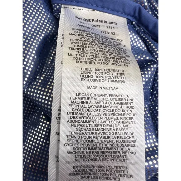 Columbia 2X Heavenly Long Hooded Jacket Omni-Heat Blue Puffer - Picture 8 of 13